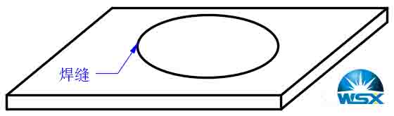焊接头平面封闭图形状焊缝