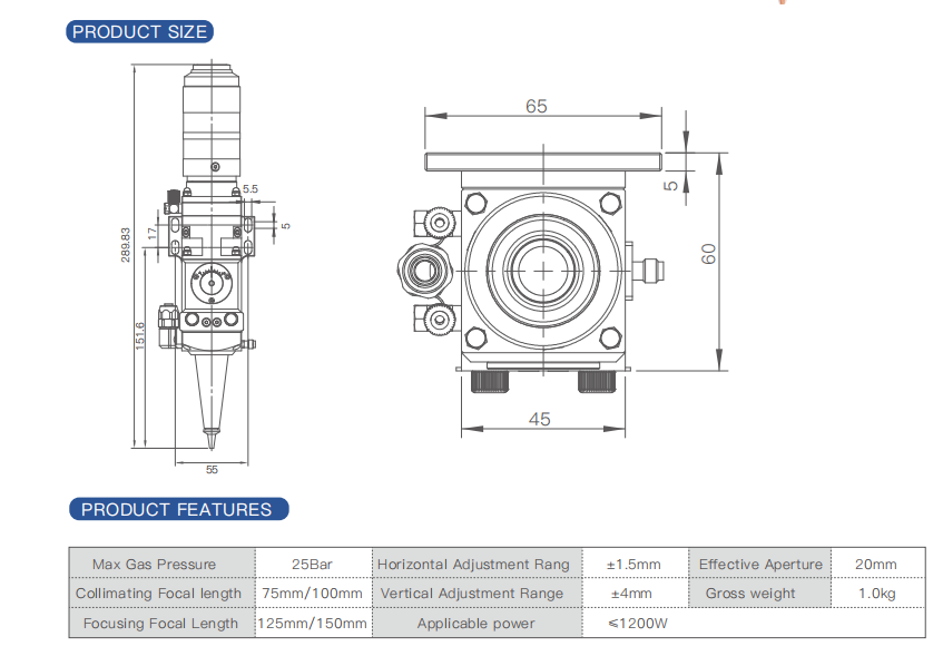 NC19 3D Fiber Laser Cutting Head