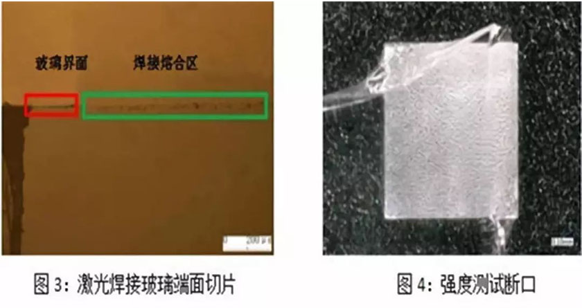 激光焊接头焊接玻璃